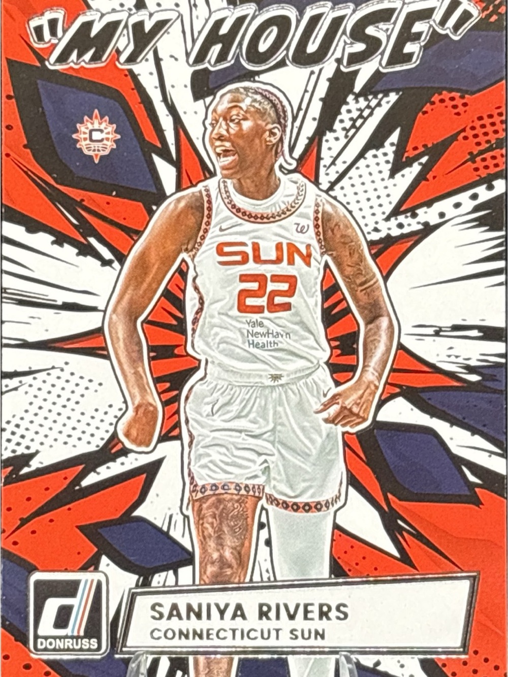 Panini Donruss Saniya Rivers Connecticut Sun Basketball Trading Card - My House